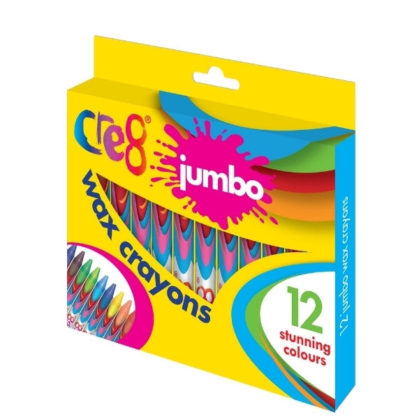 Cre8 Jumbo Wax Crayons, 12pk Cre8 Jumbo Wax Crayons, 12pk